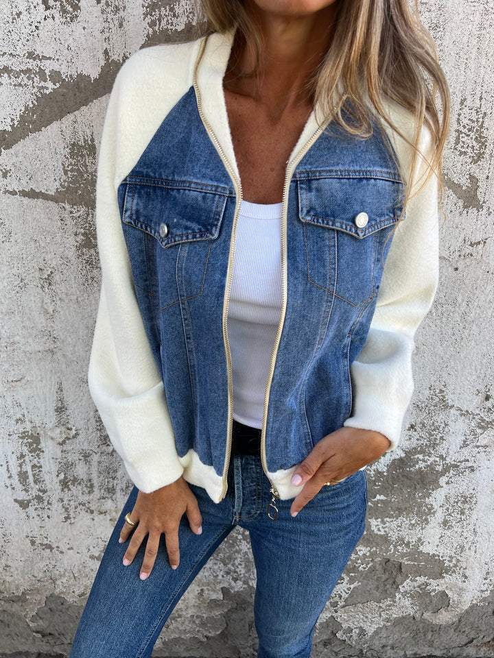 Giacca in denim classica versatile